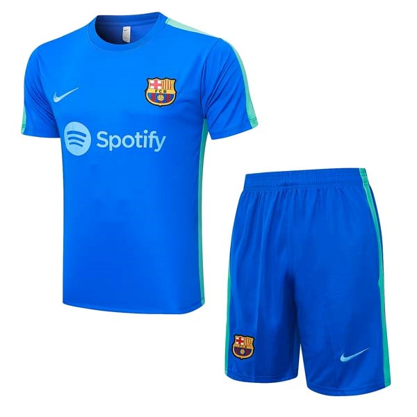Camiseta Entrenamiento Barcelona Conjunto Completo 2023/2024 Azul